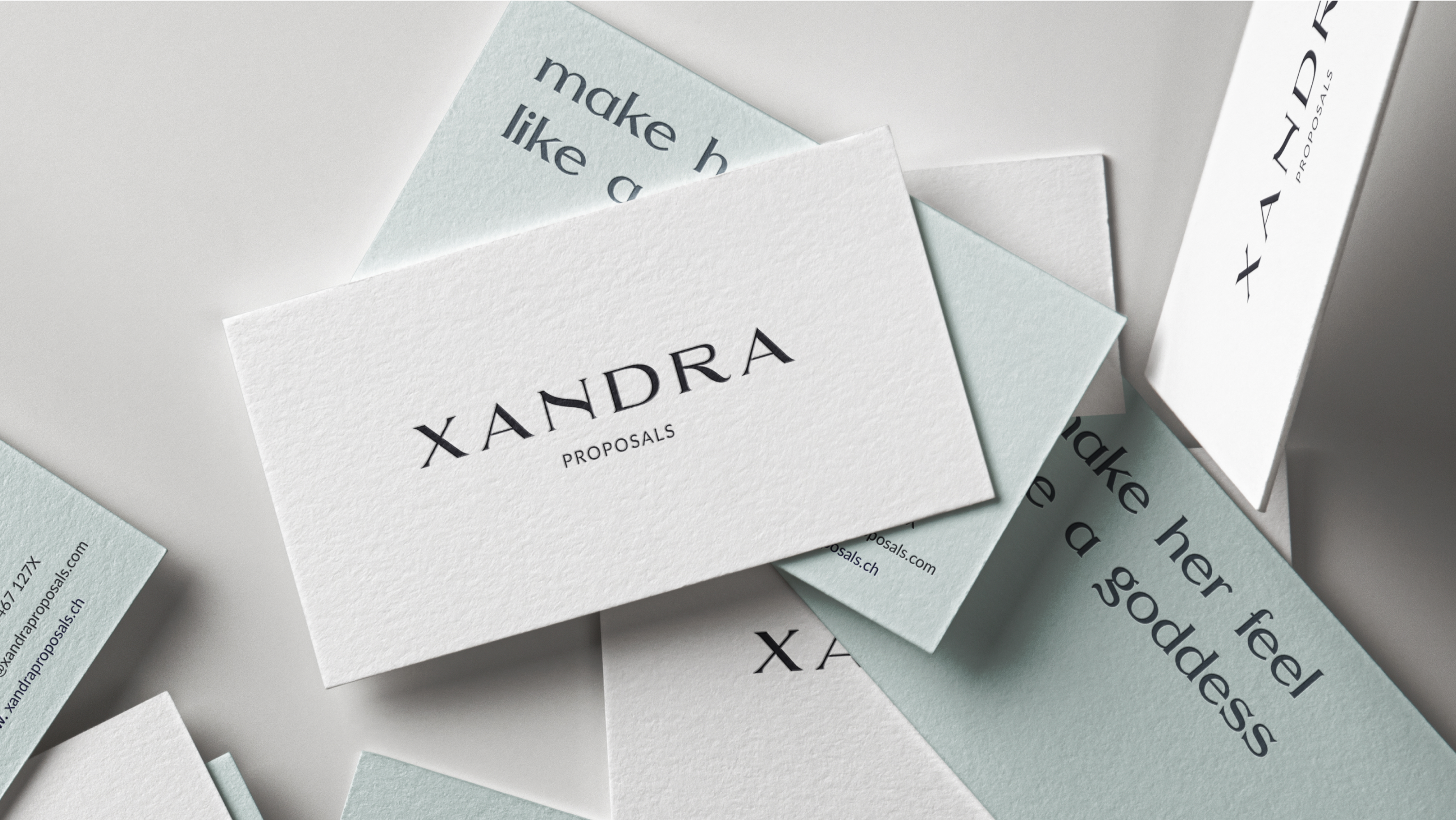 Stationery design of letterhead and business cards for the company Anders on top of a blurred photo of a house interior.