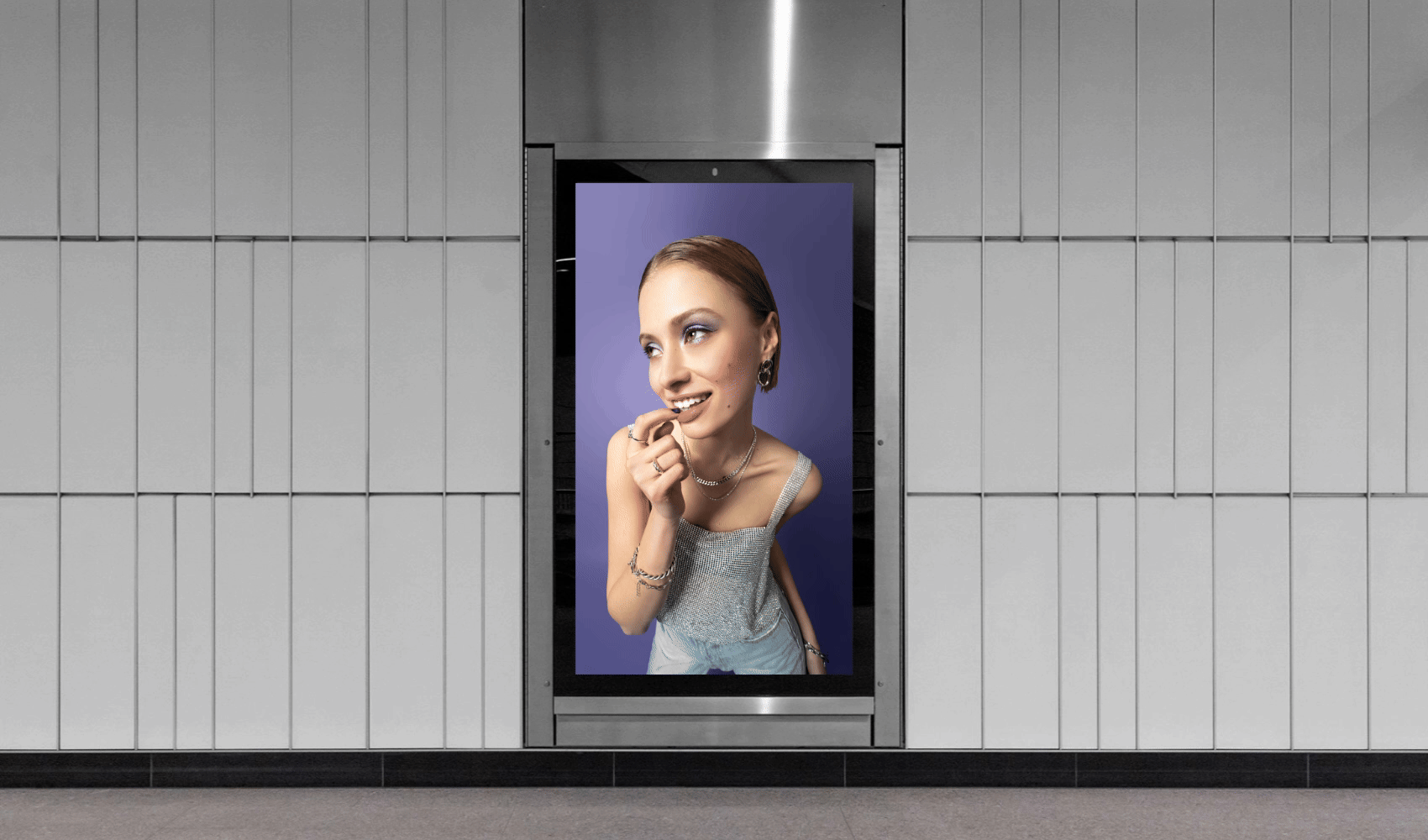 Stationery design of letterhead and business cards for the company Anders on top of a blurred photo of a house interior.