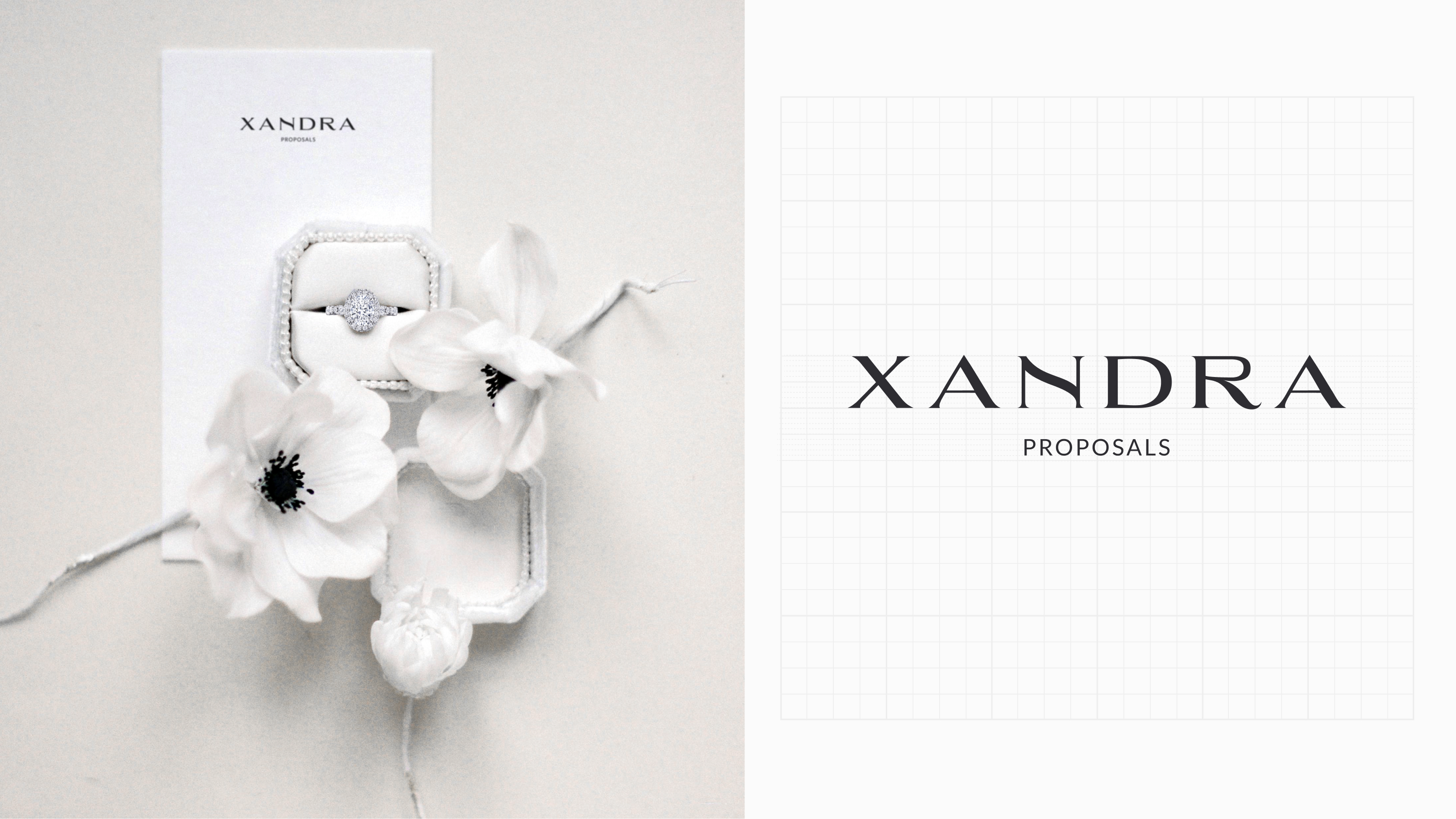 Stationery design of letterhead and business cards for the company Anders on top of a blurred photo of a house interior.