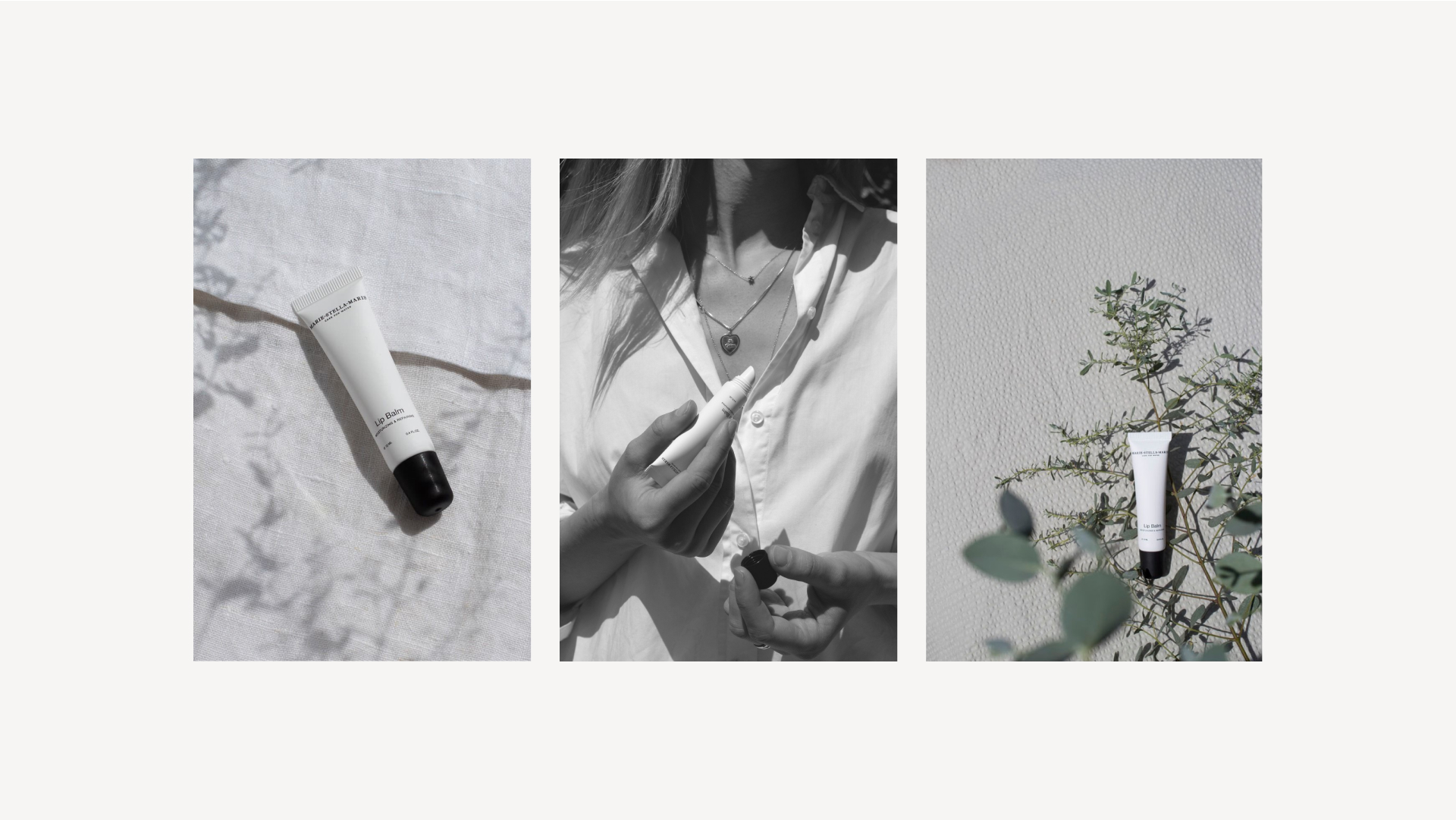 Stationery design of letterhead and business cards for the company Anders on top of a blurred photo of a house interior.