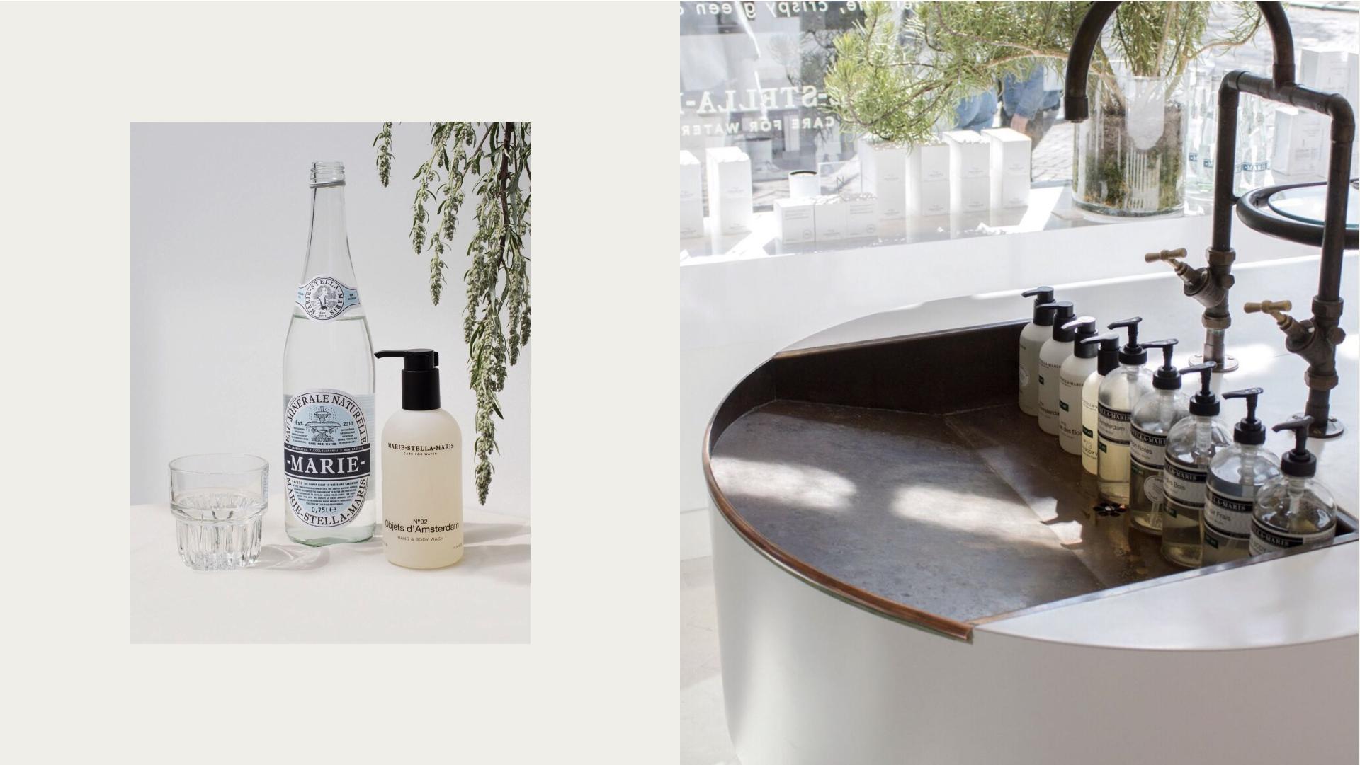 Stationery design of letterhead and business cards for the company Anders on top of a blurred photo of a house interior.