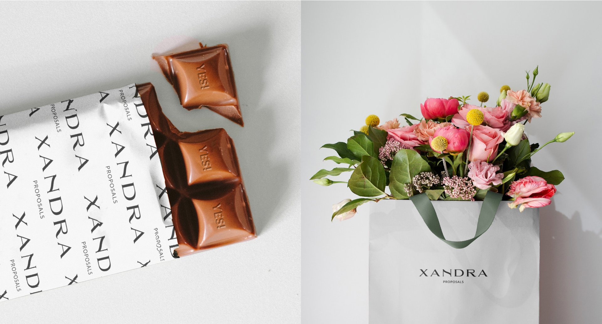 Stationery design of letterhead and business cards for the company Anders on top of a blurred photo of a house interior.