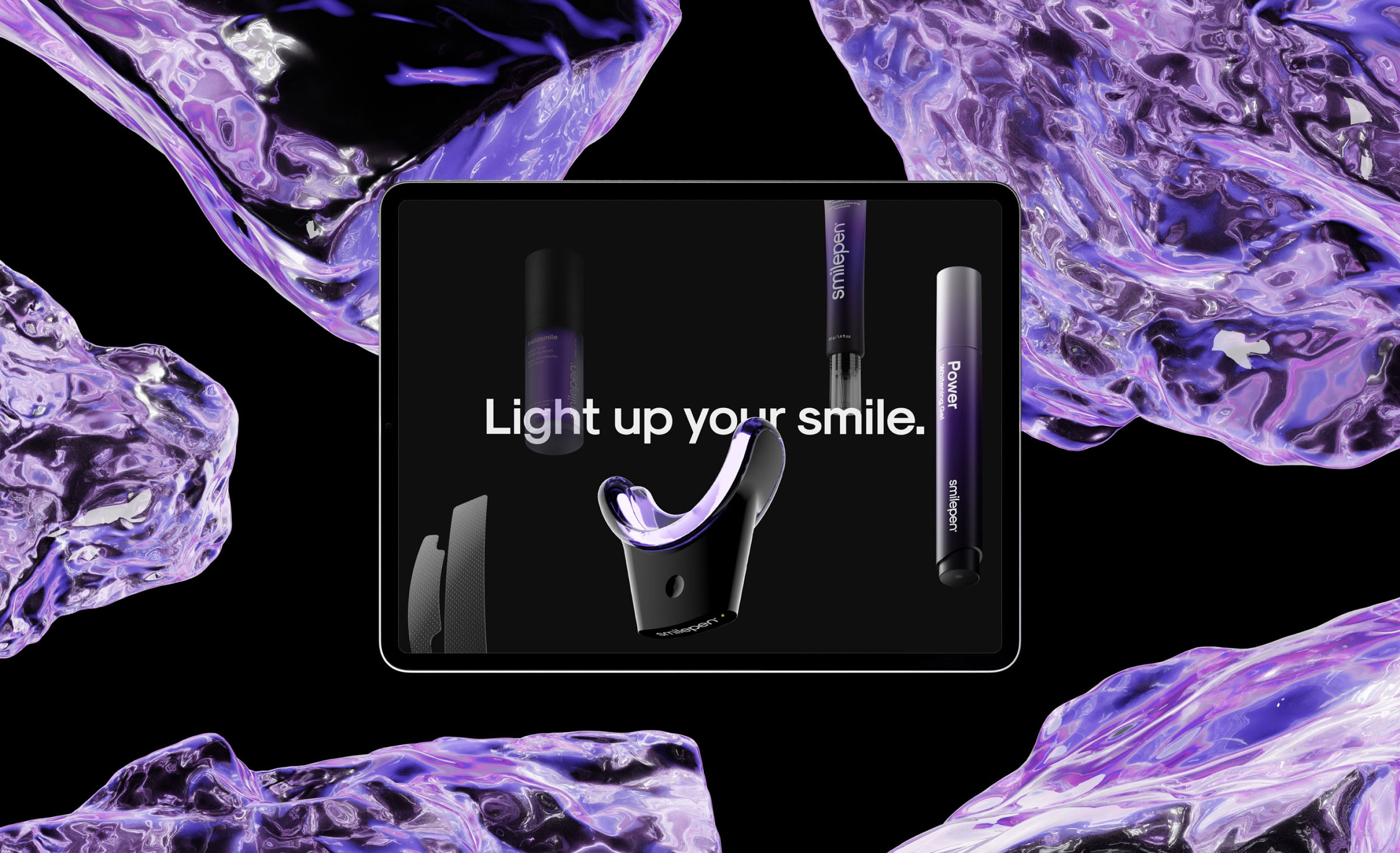 Stationery design of letterhead and business cards for the company Anders on top of a blurred photo of a house interior.