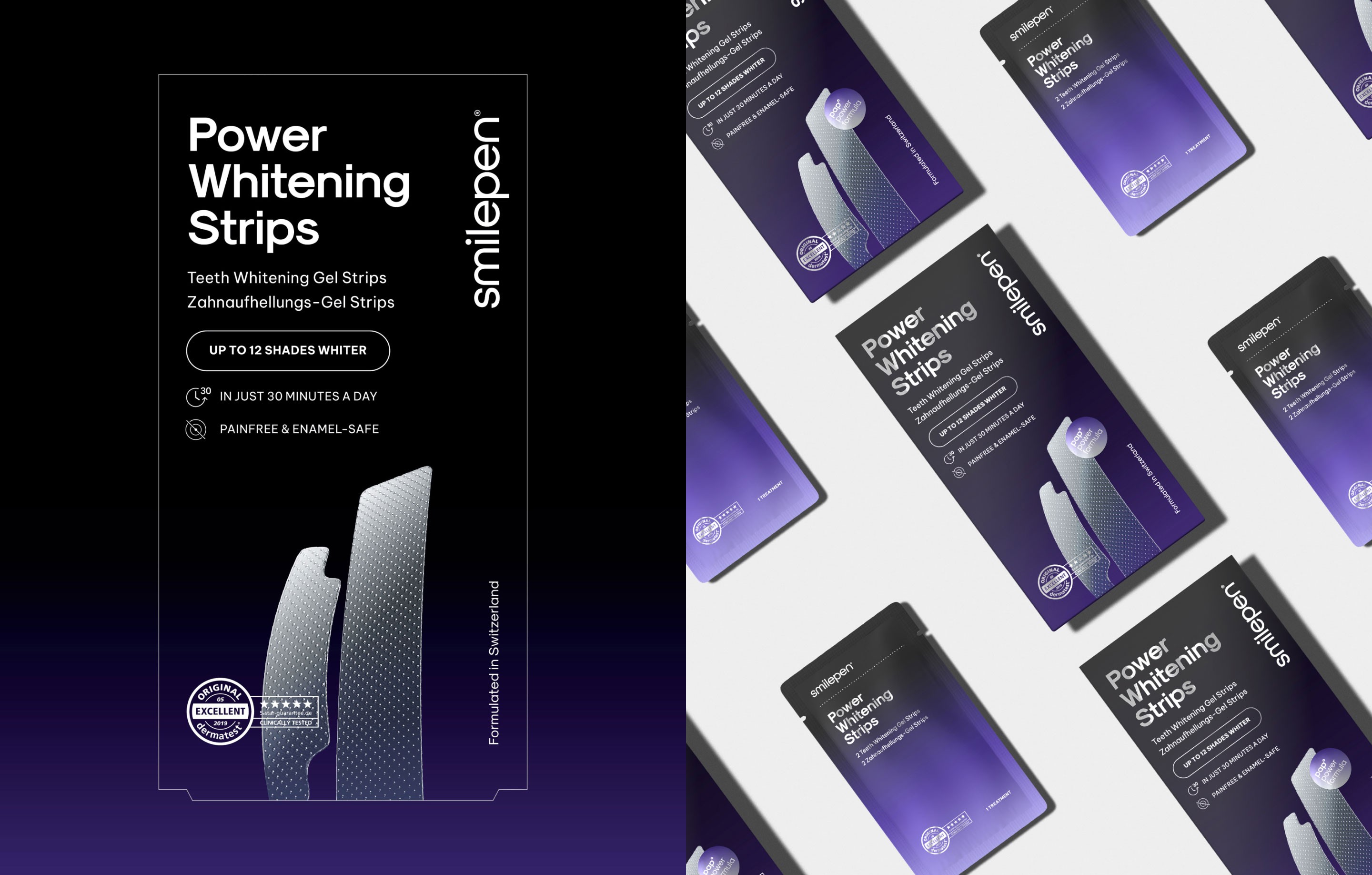 Stationery design of letterhead and business cards for the company Anders on top of a blurred photo of a house interior.