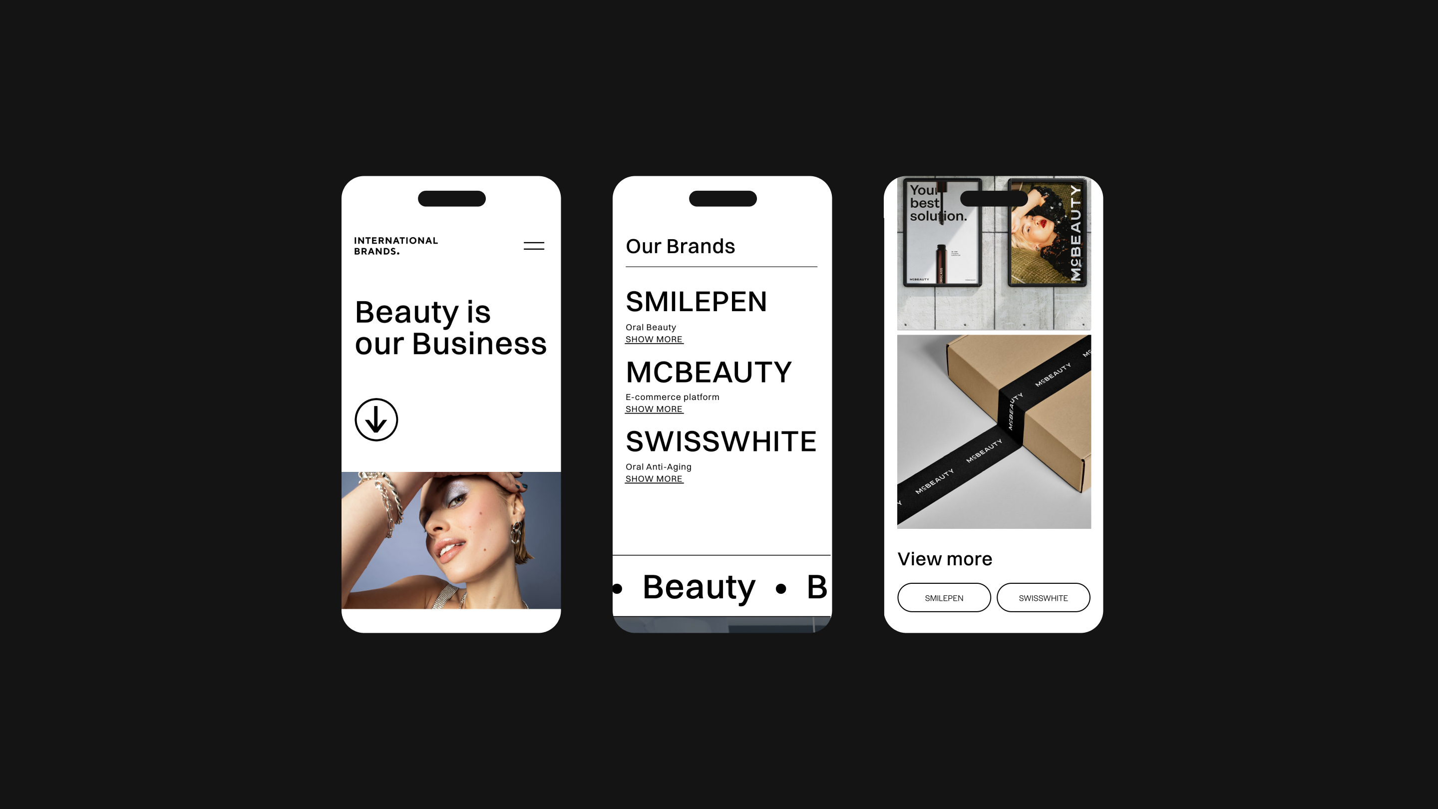 Stationery design of letterhead and business cards for the company Anders on top of a blurred photo of a house interior.