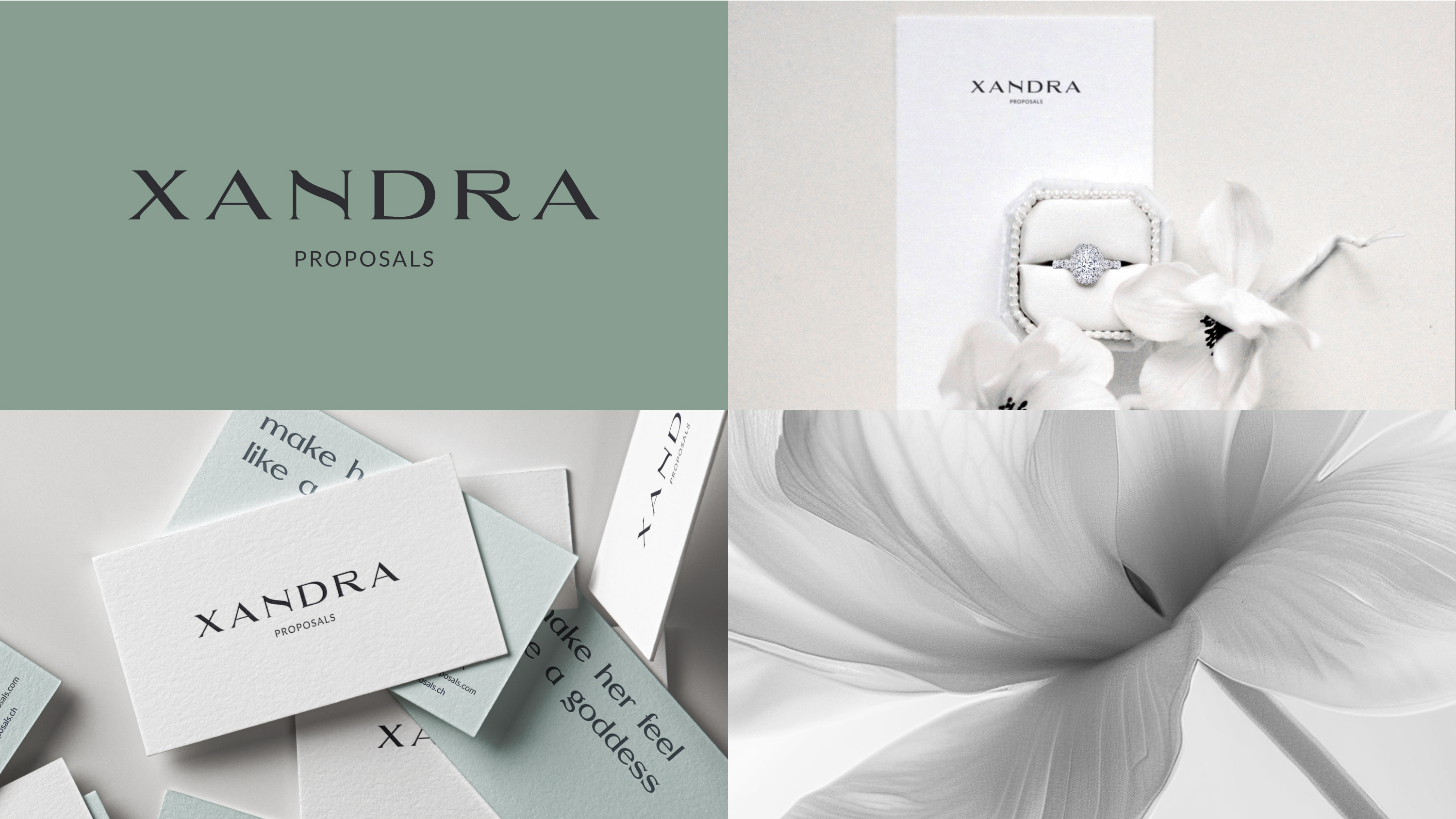 Stationery design of letterhead and business cards for the company Anders on top of a blurred photo of a house interior.